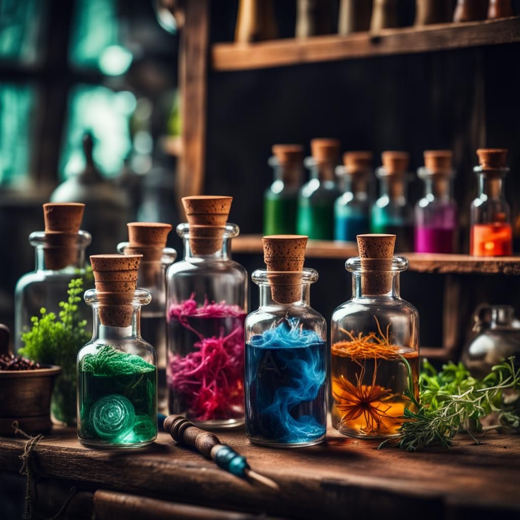 Enchanting Magical Potions on Alchemist Workbench