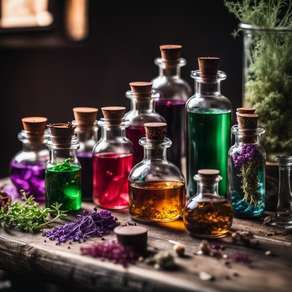 Enchanting Magical Potions on Alchemist Workbench