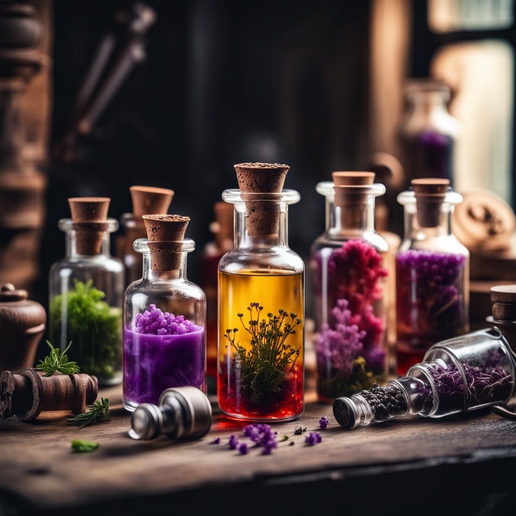 Enchanting Magical Potions on Alchemist Workbench