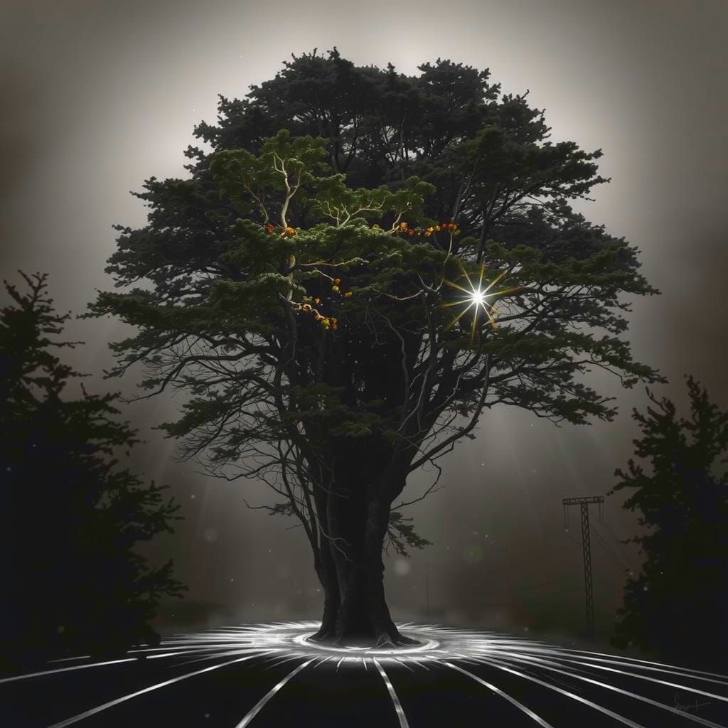 Ethereal Light Filaments in Darkness