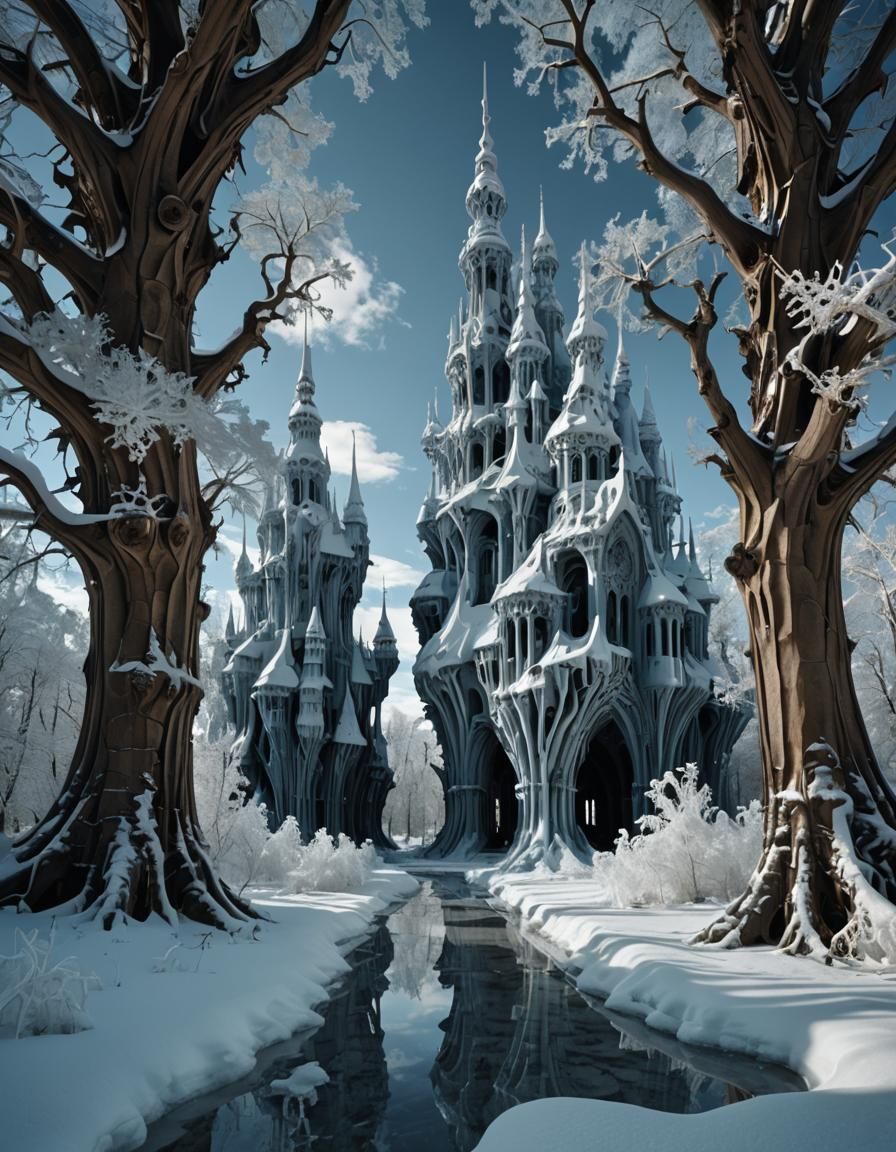 Siberian Gothic Mandelbulb Fractal Landscape