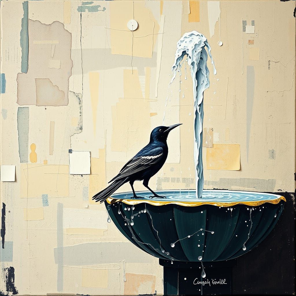 Vibrant Constructivist Starling at Play