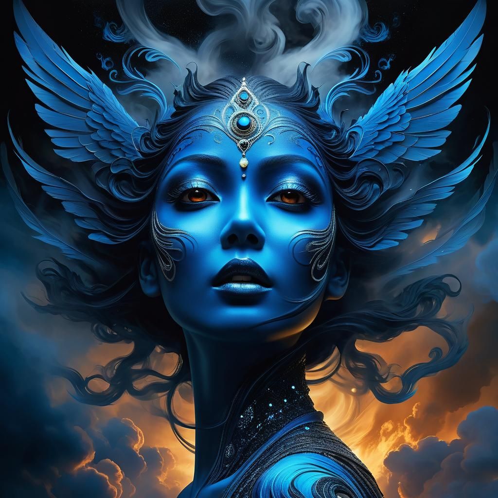 Ethereal Spirit Woman in Dreamscape