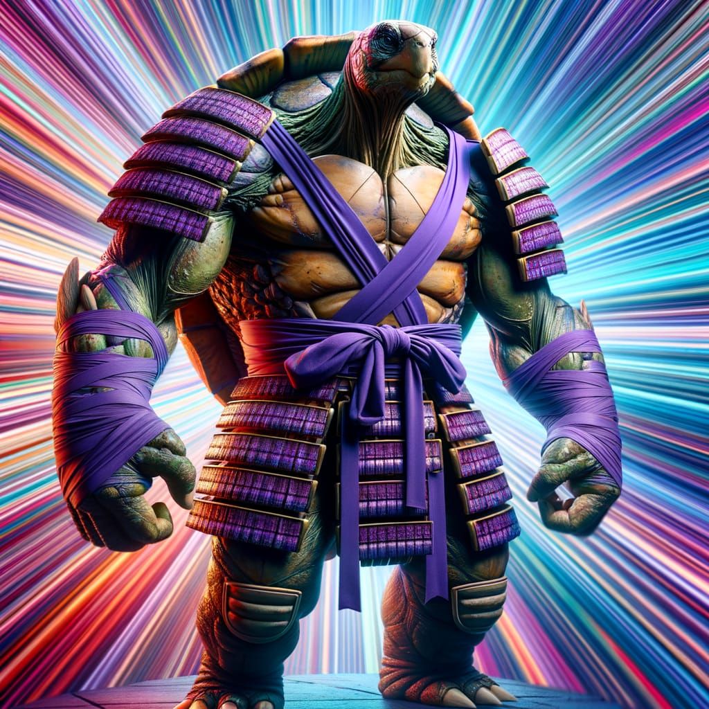 Armored Tortoise Samurai Warrior in 4K Digital Art