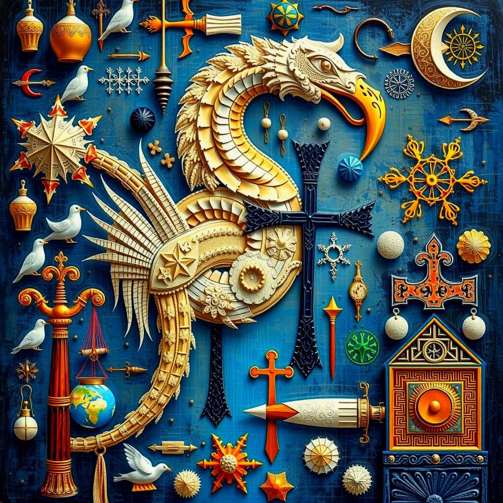 Abstract Art Radiating Positive Qualities