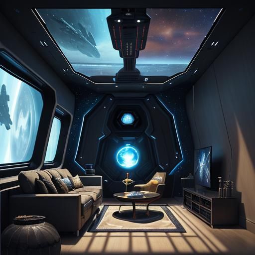 Empire-Themed Living Room on Smuggler Spaceship