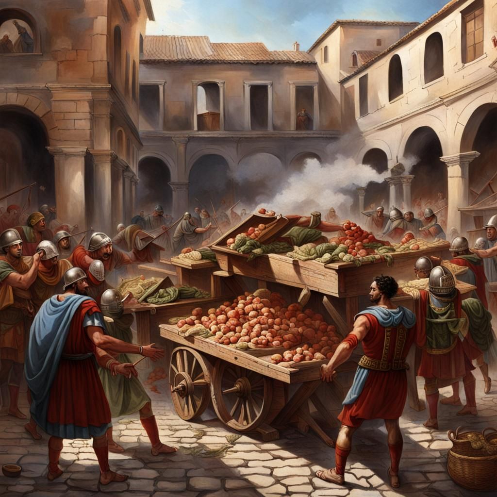 Roman Market Under Attack