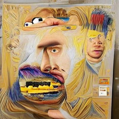 Abstract AI-Generated Image from Blank Prompt