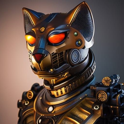 Steampunk Robot Cat Prototype: Detailed Mechanical Design