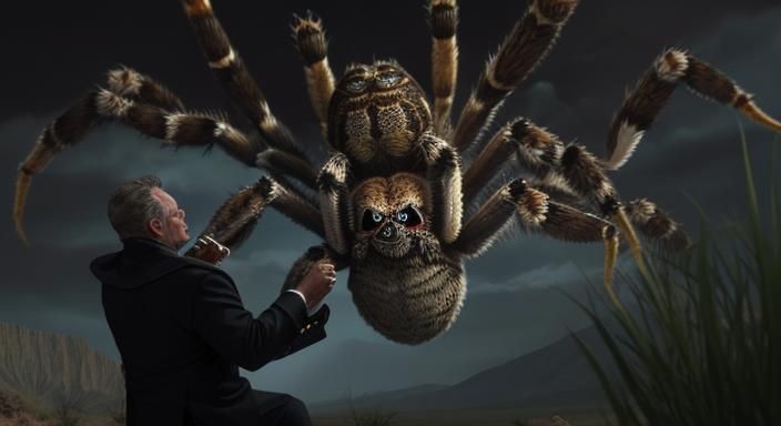 Giant Tarantulas Attack Desert Sheriff