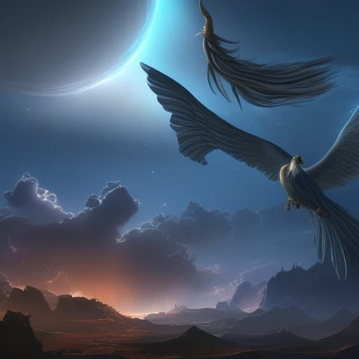 Pegasus Constellation in Detailed Matte Painting