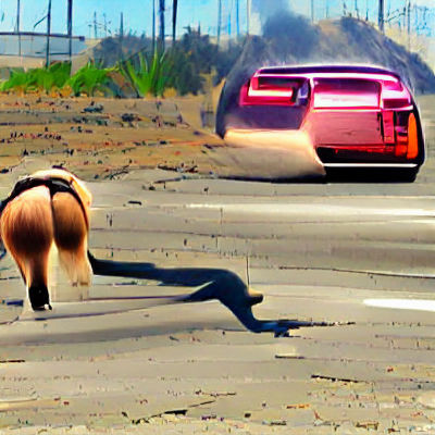 Runaway Rump: A Photorealistic AI Rendering