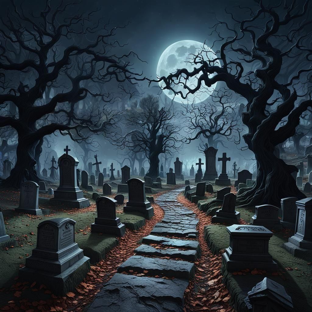 Foggy Night Sky: Eerie Atmospheric Scene