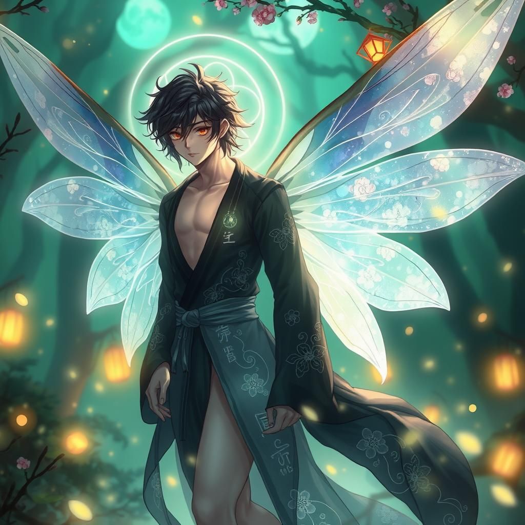 Ethereal Fairy in Enchanted Japanese Forest