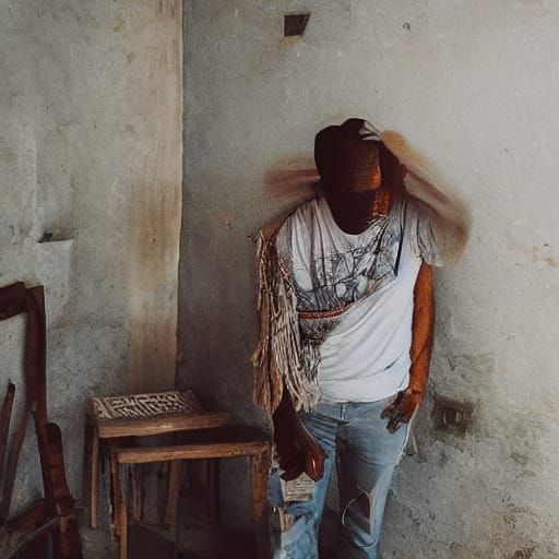 Contemplative Portrait: Quiet Strength and Reflection