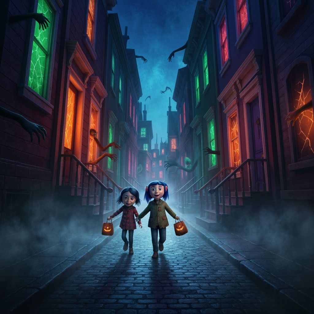 Haunted Victorian Homes with Costumed Children and Spectral ...