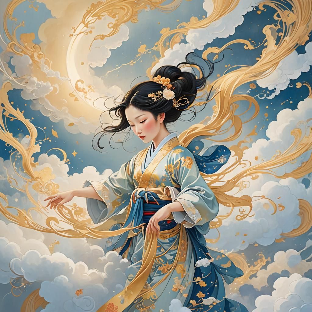 Ethereal Being in Dreamy Pastel Colors