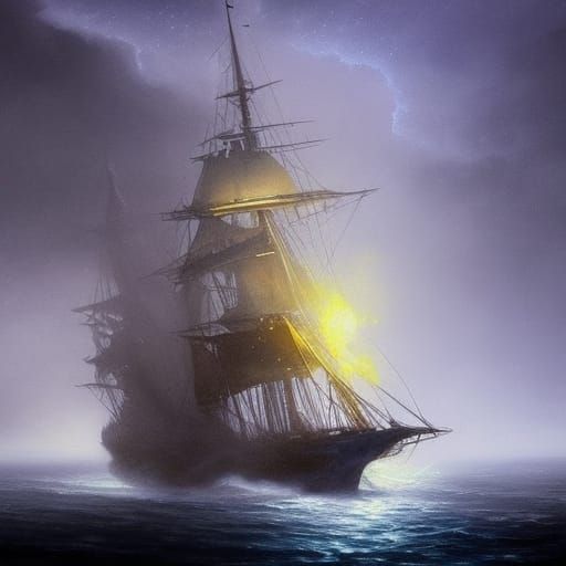 Cyberpunk Sailships Among the Stars: A Dark Fantasy