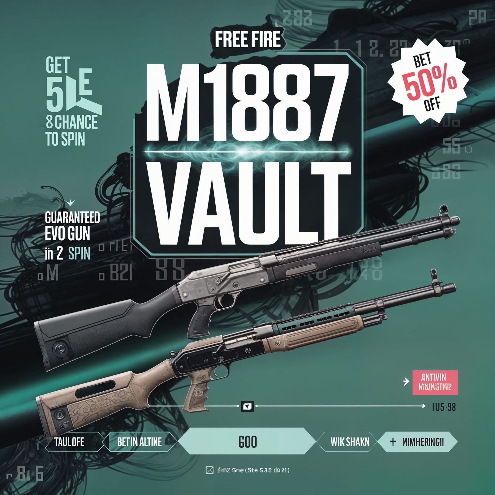 Free Fire M1887 Vault Promotional Thumbnail
