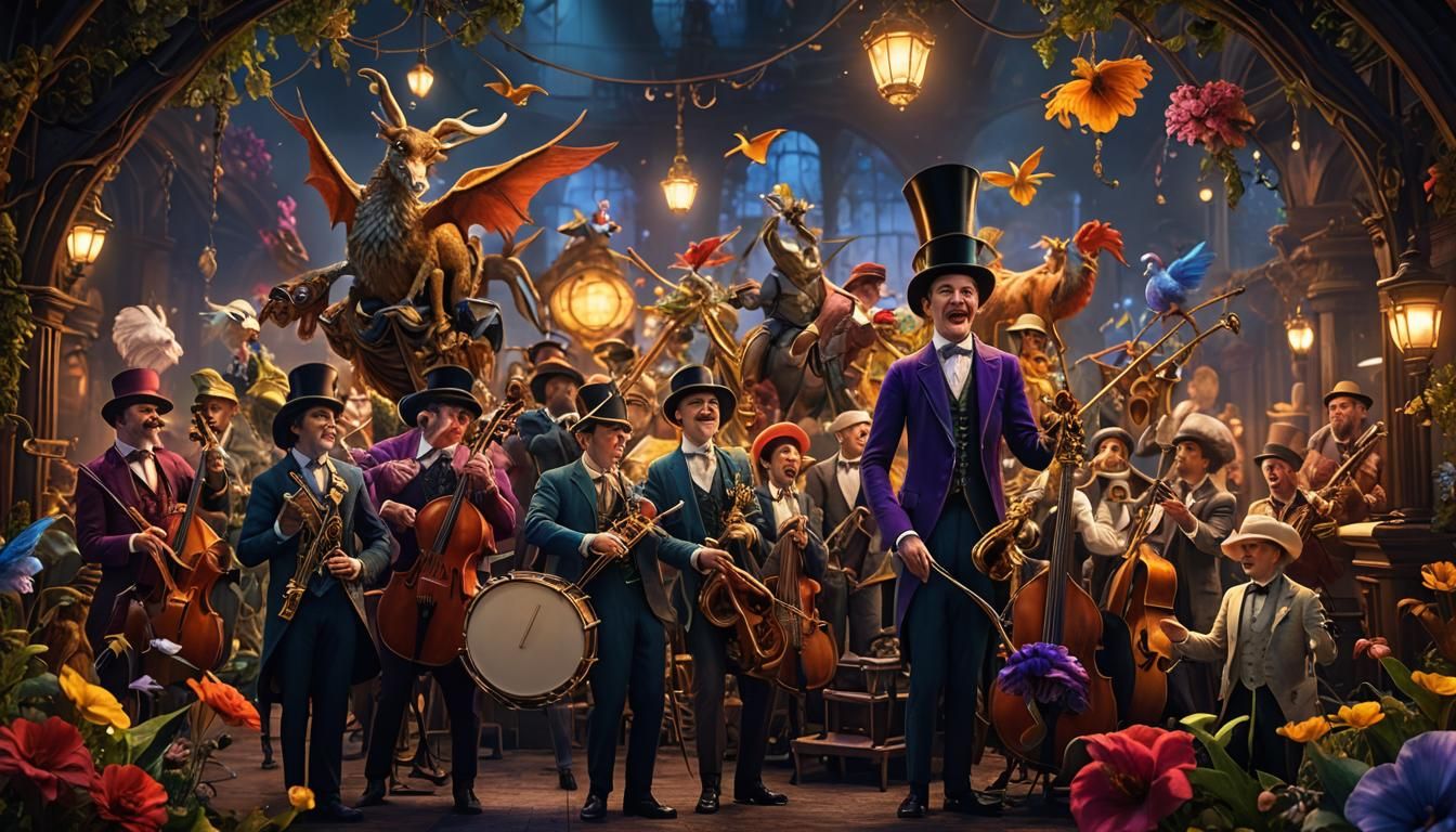 Mythical Ragtime Band: A Photorealistic Masterpiece