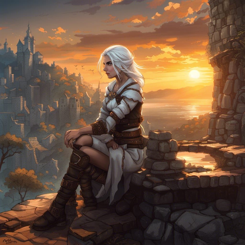 Ciri from The Witcher: Detailed Fantasy Art