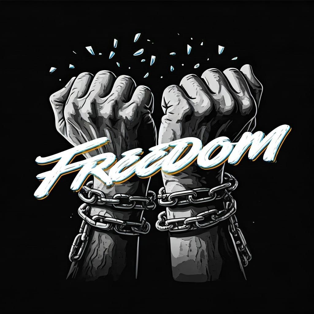 Breaking Chains: A Pop Art Freedom Statement