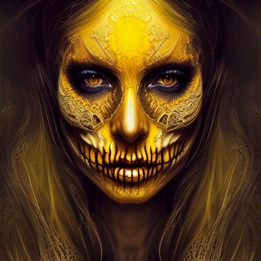 Intricate Halloween Fantasy in Rich Colors