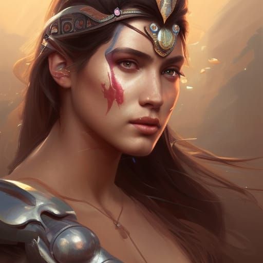 Amazon Warrior Princesses: Hyperdetailed Digital Art