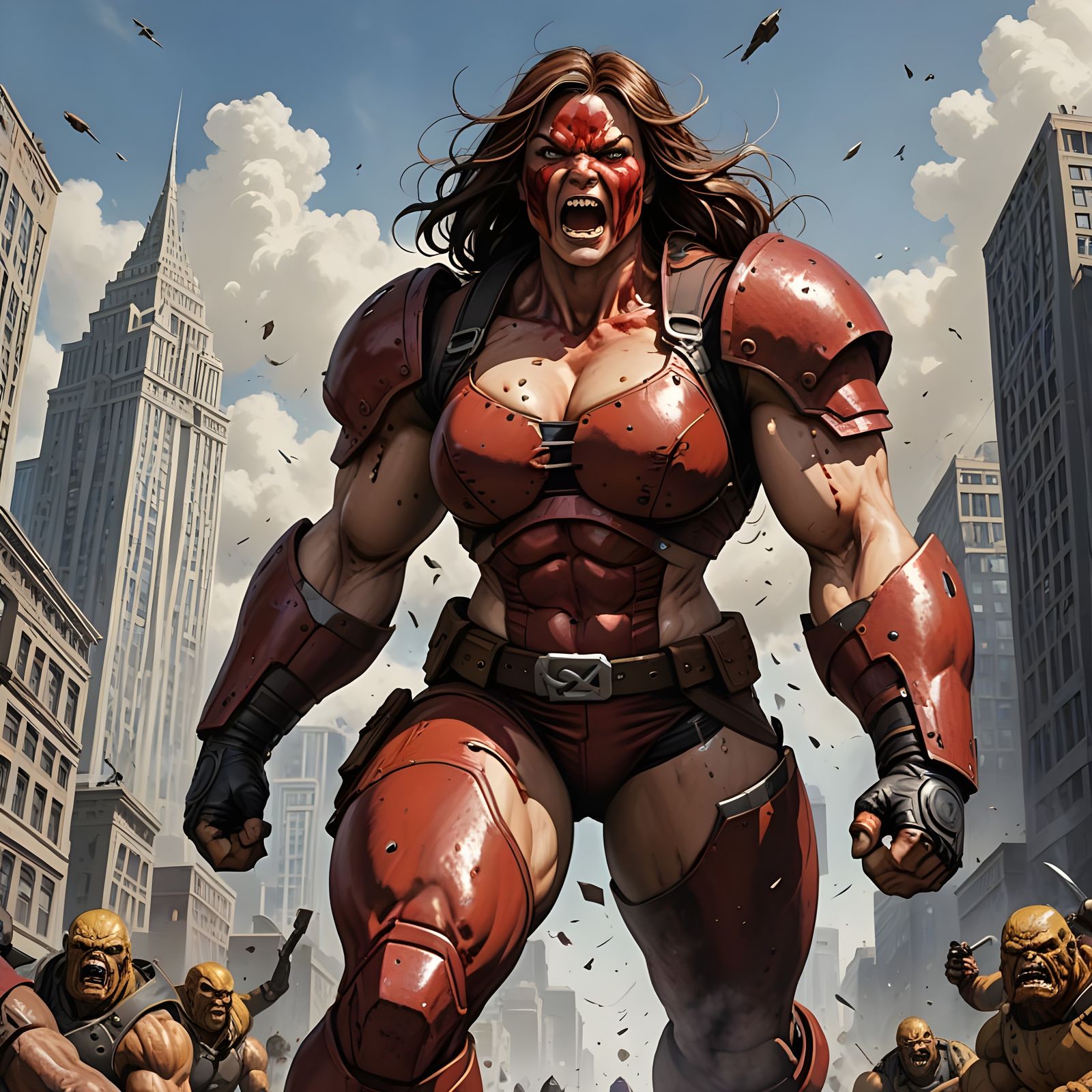 Surreal Giantess Women Unleash Fury