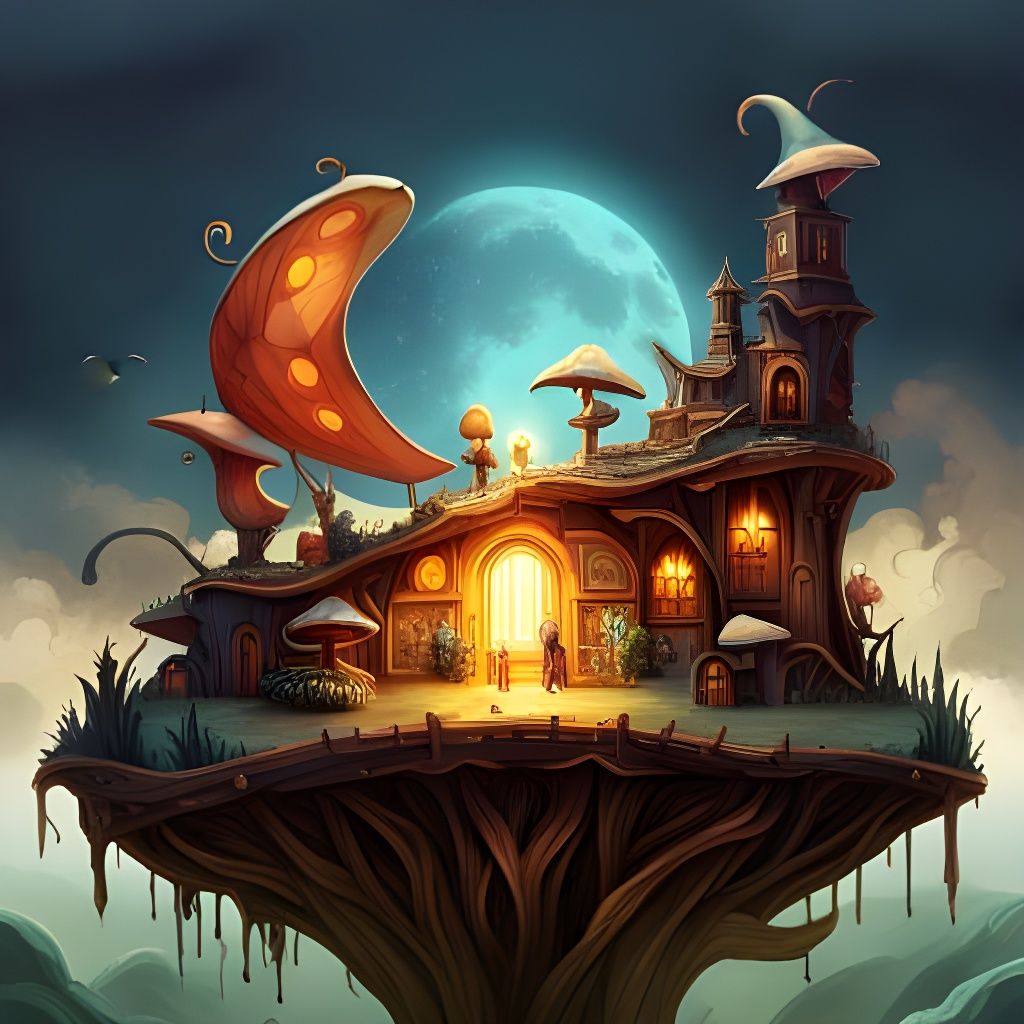 Magical Fantasy World with Cute Creatures