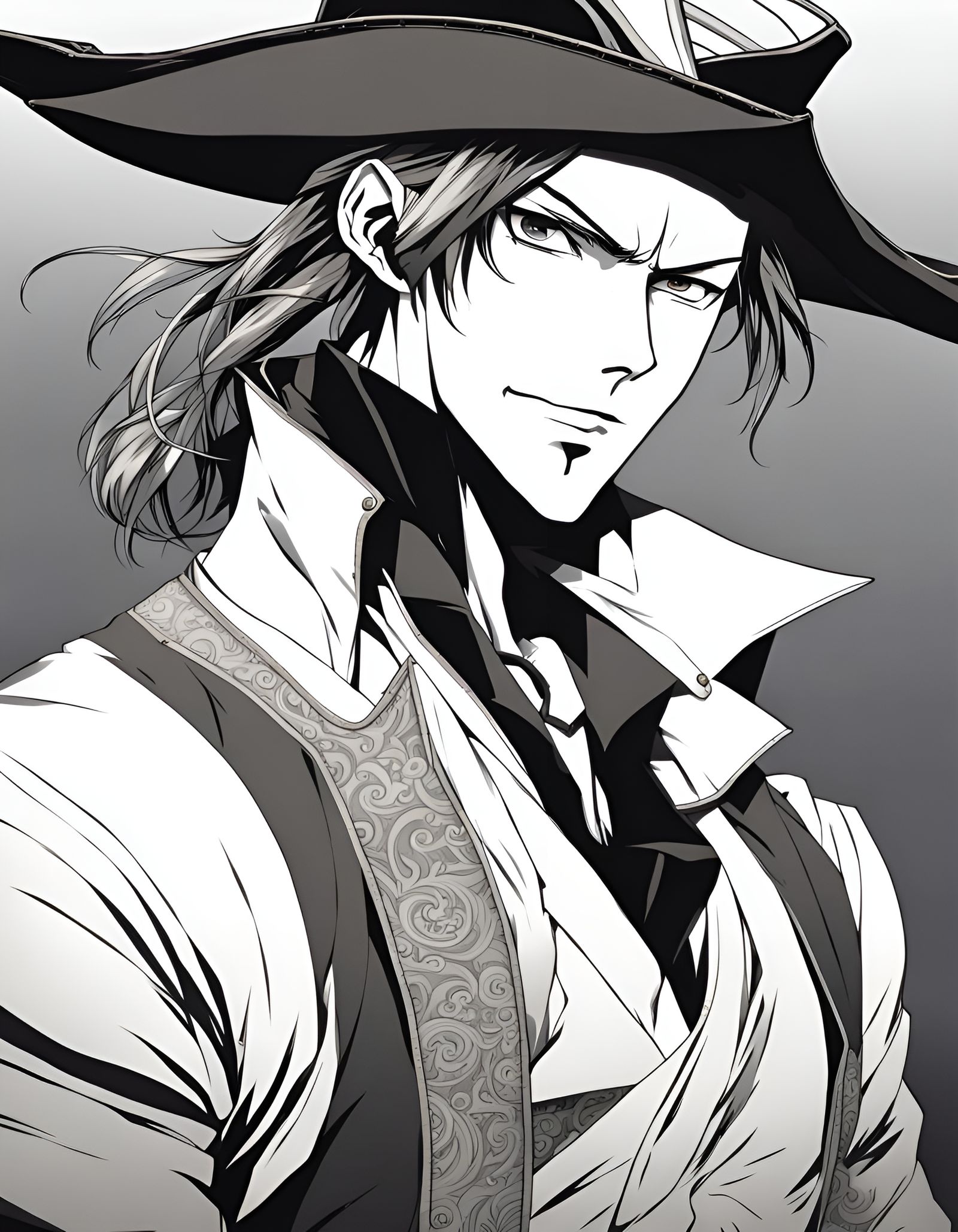 Anime Portrait of a Pirate Gentleman Thief
