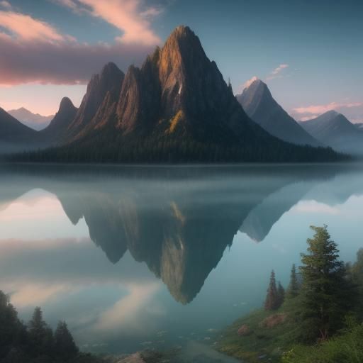 Lake Nàmù Cuò: Serene Morning Landscape Photography