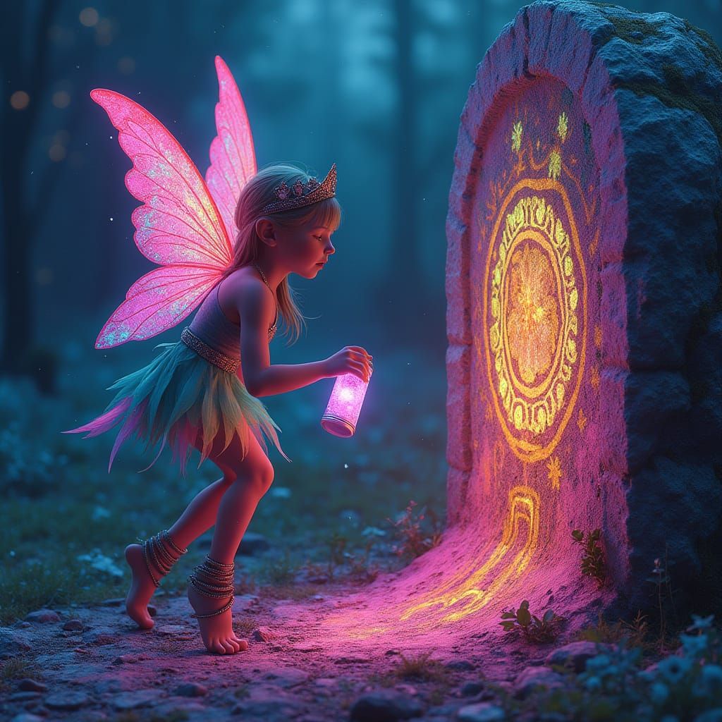 Whimsical Fairy Brings Street Art Magic to Ancient Newgrange