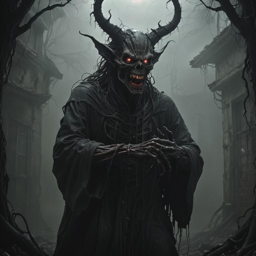 Nightmare Demon Emerges in Surreal Horror Landscape