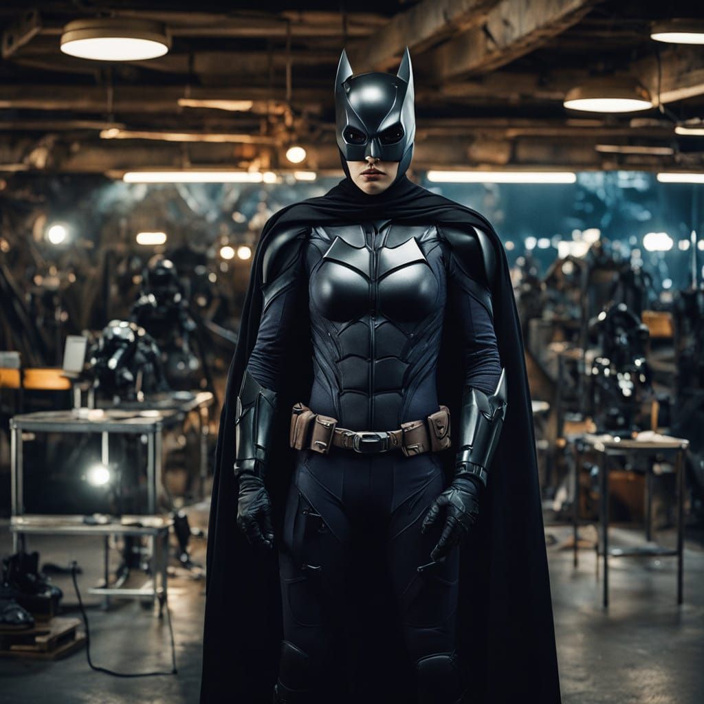 Keira Wayne in Epic Cinematic Batcave Scene