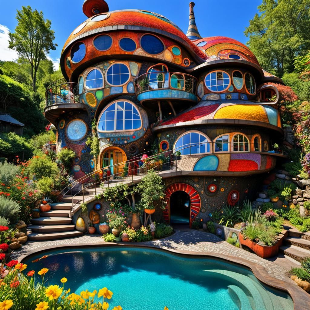 Futuristic Middle-Earth Snail House Architecture