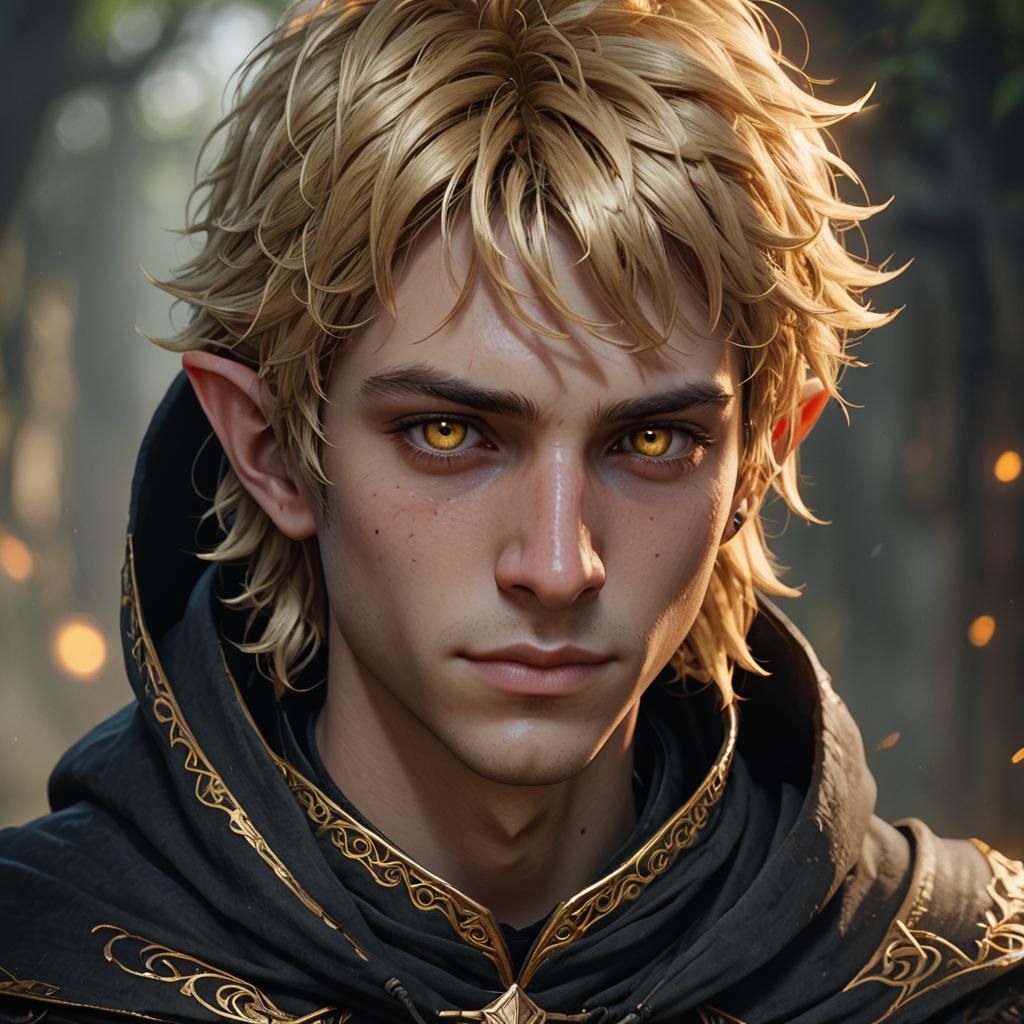 Golden Elf Portrait in Unreal Engine 5