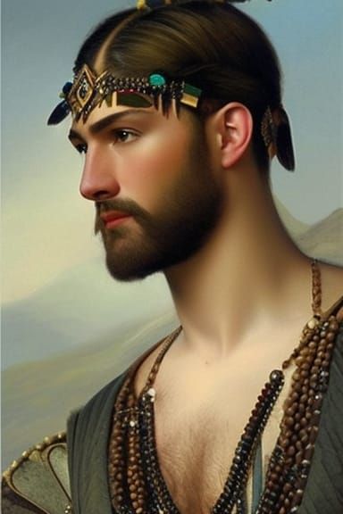 Nordic Adventurer Portrait in Renaissance Style