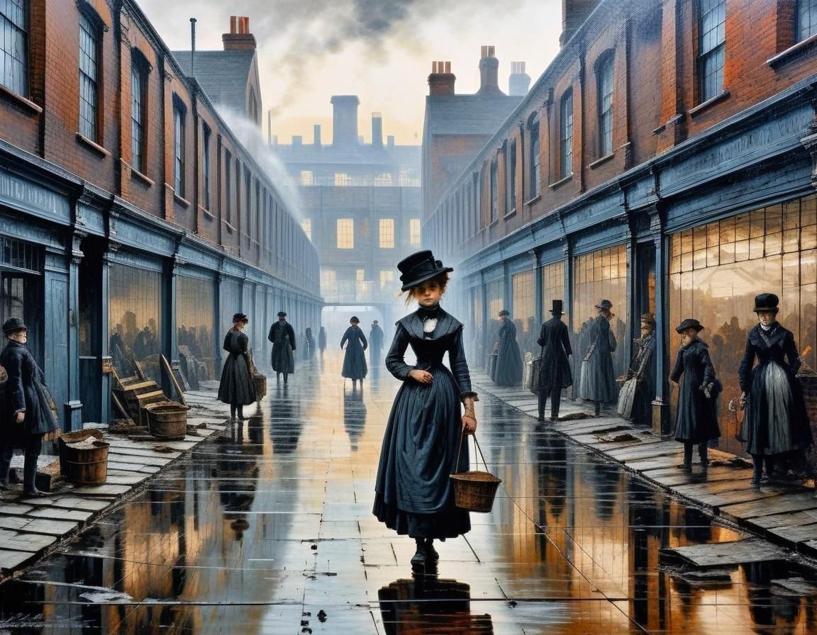 Victorian Era Working Class Painting