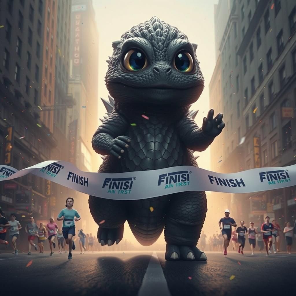 Baby Godzilla Wins NYC Marathon