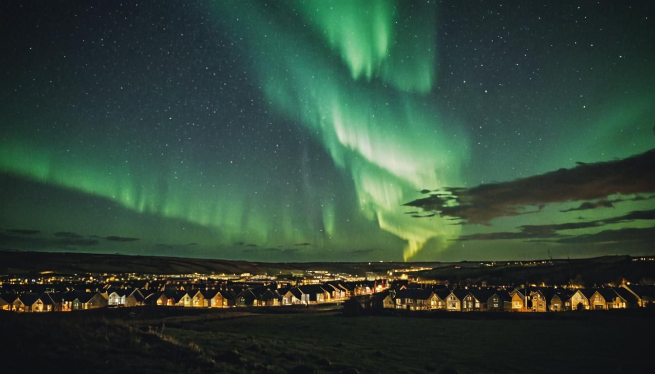 Yorkshire City Lights: Cinematic Film Still