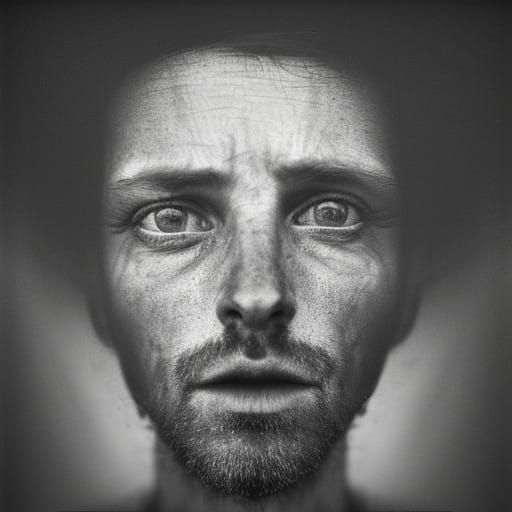 Detailed Pencil Sketch Portrait in Ambient Light