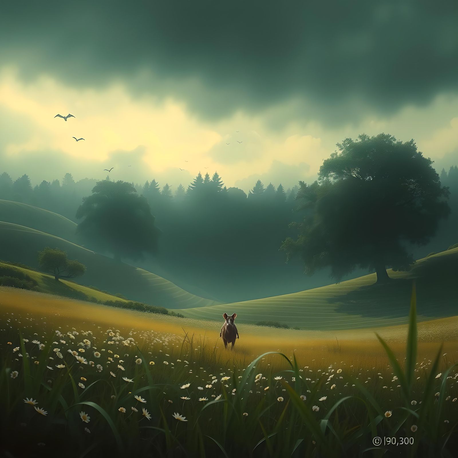 Fields Where Mice Go: AI Interpretation