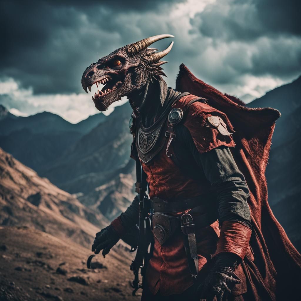 Epic Demon in Cinematic Adventurer's Attire
