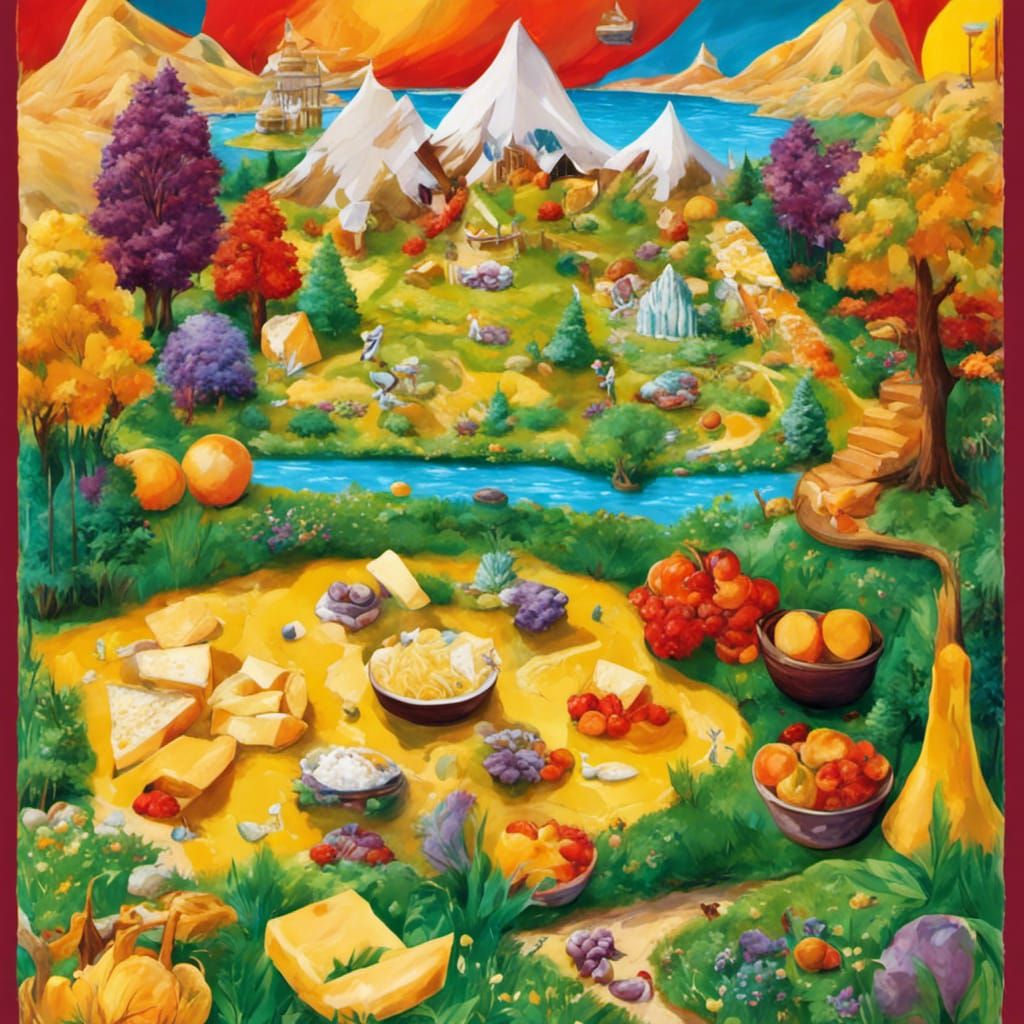 Cheese World: A Fantasy Landscape in Cheese