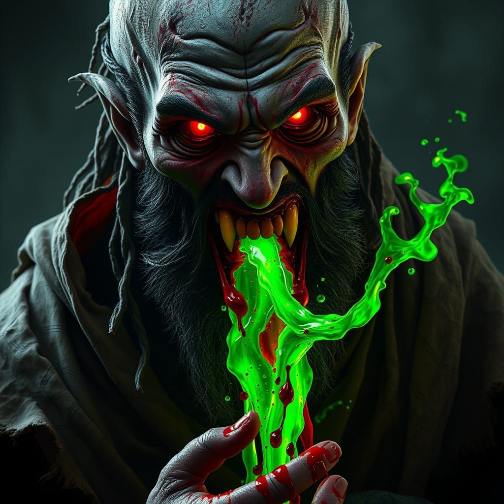 Dark Fantasy Possession in Ancient Hebrew Style