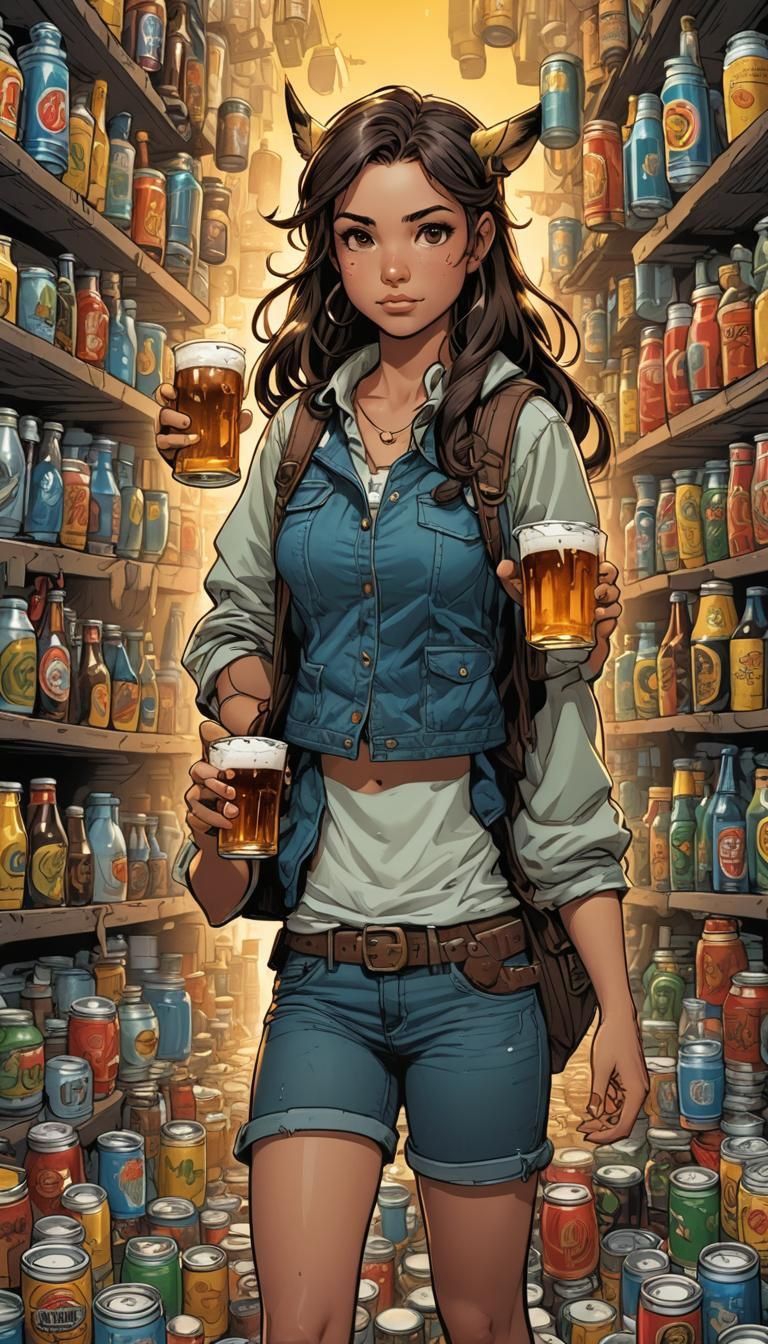 Pikachu Girl Comic Book Art