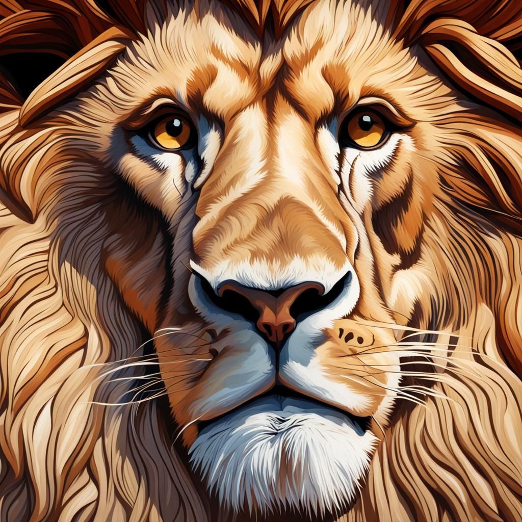 AI Generated Image of a Lion