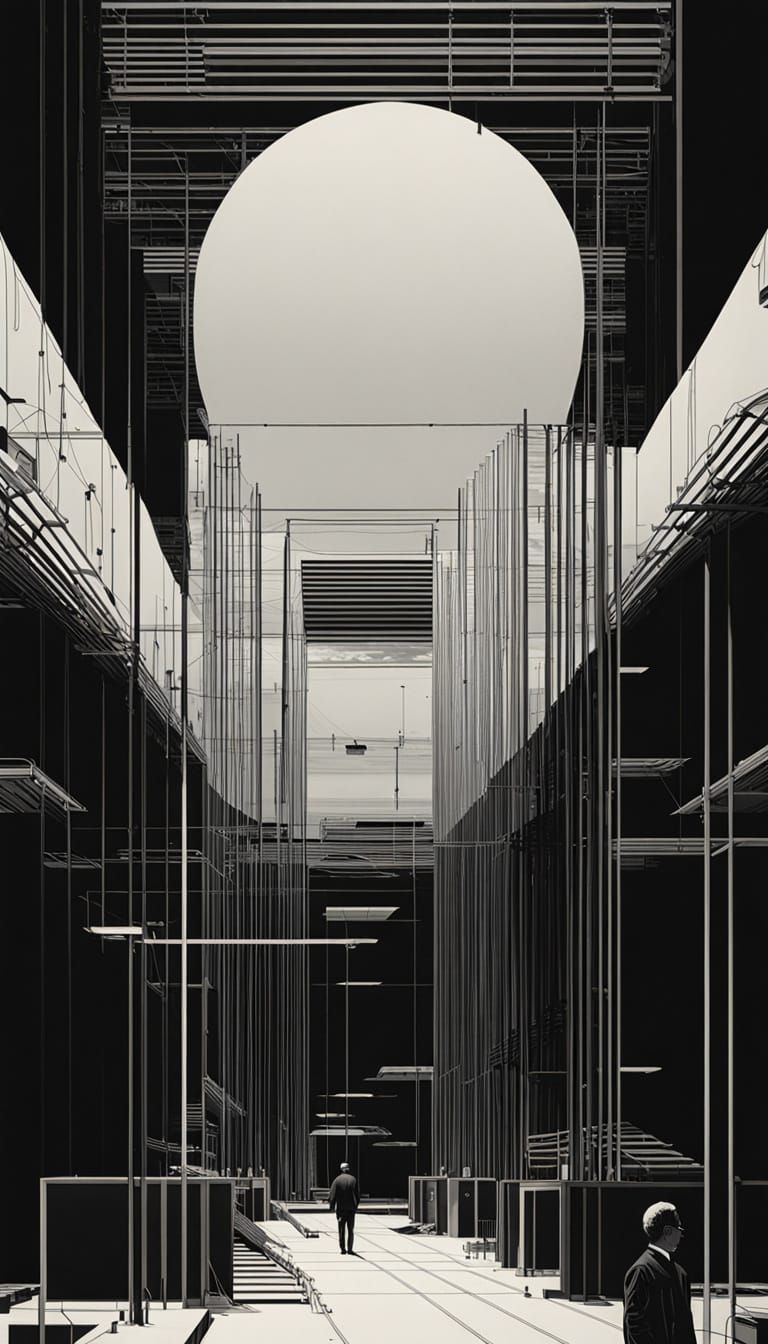 Biomechanical Portrait in Sculpted Onyx Headdress