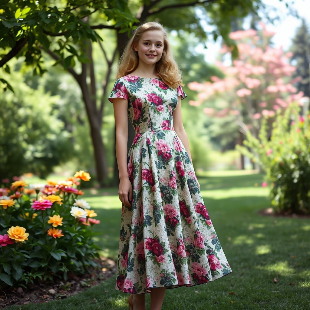 Norma Jeane Mortenson as Teenager in Park